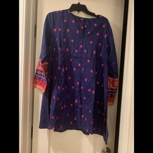 Khaadi embroidered short kurta..